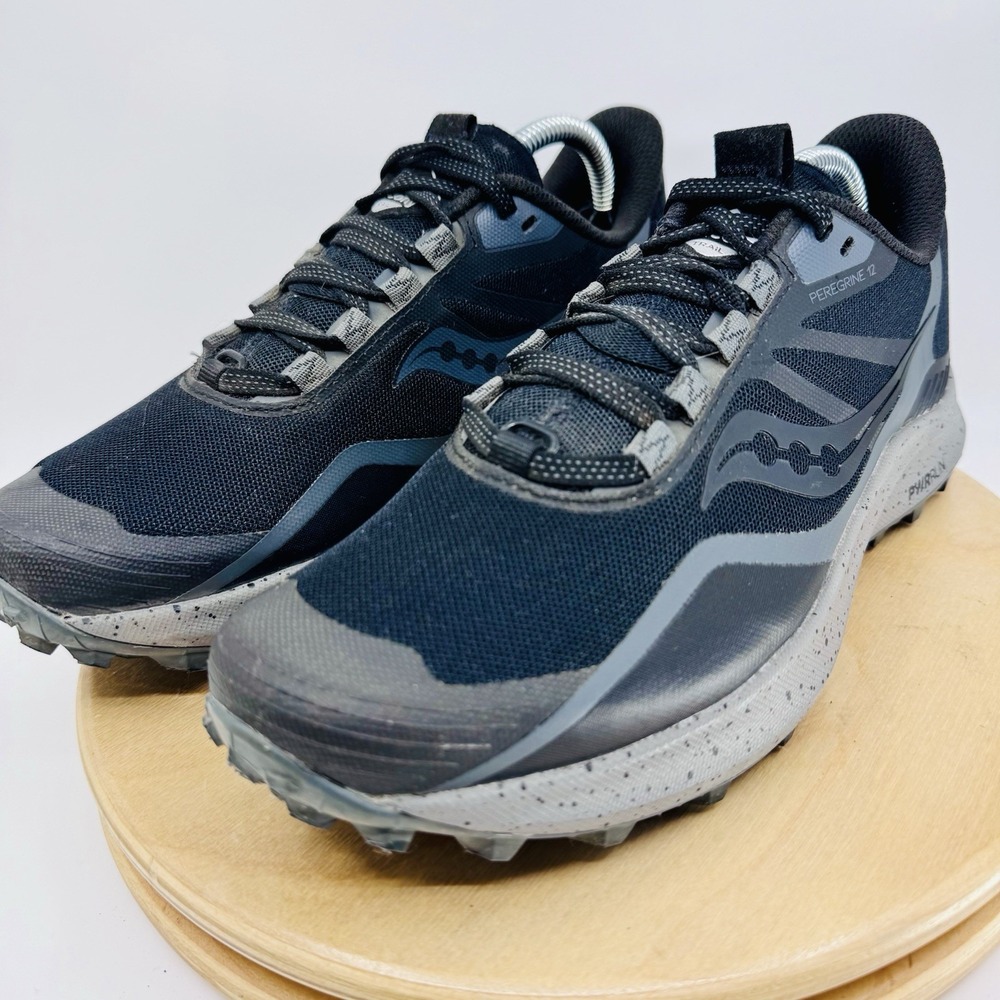 Saucony Peregrine 13 Shoes Women's 7 Black Trail Running Sneakers S10737-05 - Picture 2 of 9